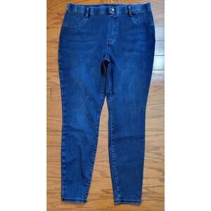 Women Within Pull-On Medium Blue Jeans Size XL (16-18) High-Rise Skinny